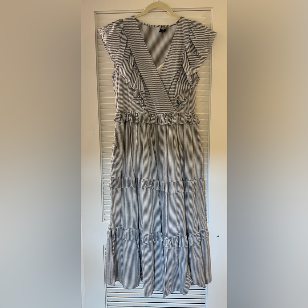 J. Crew Ruffle-sleeve cotton voile dress - Picture 2 of 5